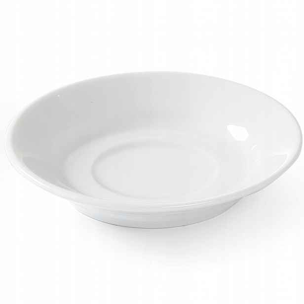 Podšálek na šálek na kávu Optima bílý porcelán průměr 90 mm, sada 12 Ks