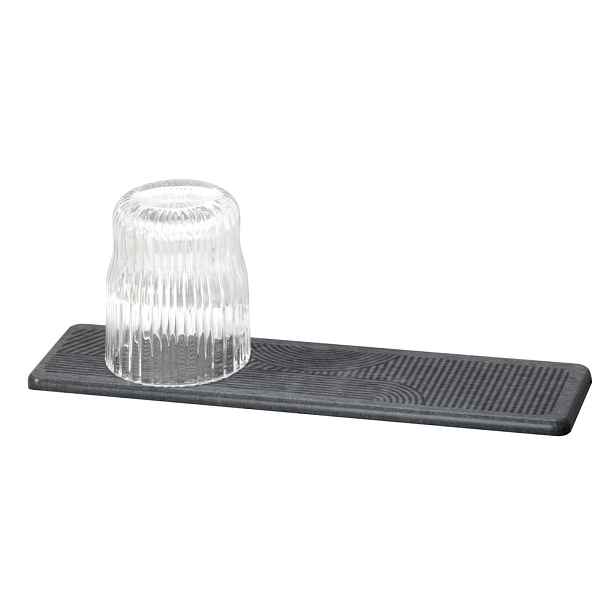 Šedá z křemeliny odkapávací podložka na nádobí 30x8 cm Damon – Wenko