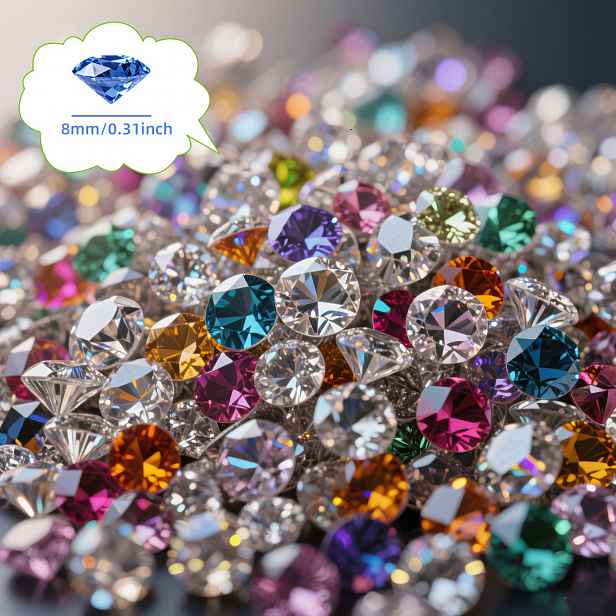 TEMU 1045 ks akrylových diamantů – Ideální pro svatby, večírky a další příležitosti, křišťálové korálky do váz, výplň do vázy, malé perly na řemesla,