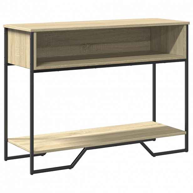 vidaXL Konzolový stolek dub sonoma 100 x 35 x 74,5 cm kompozitní dřevo
