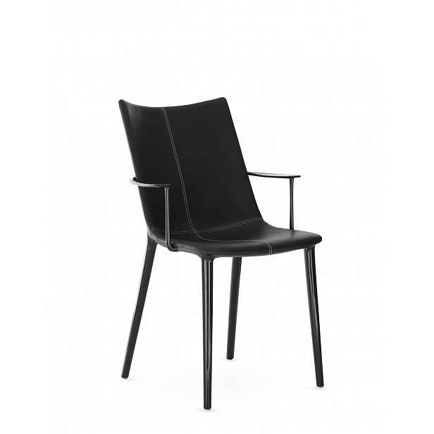 Židle H.H.H. kůže, více variant - Kartell Barva: Černá / černá