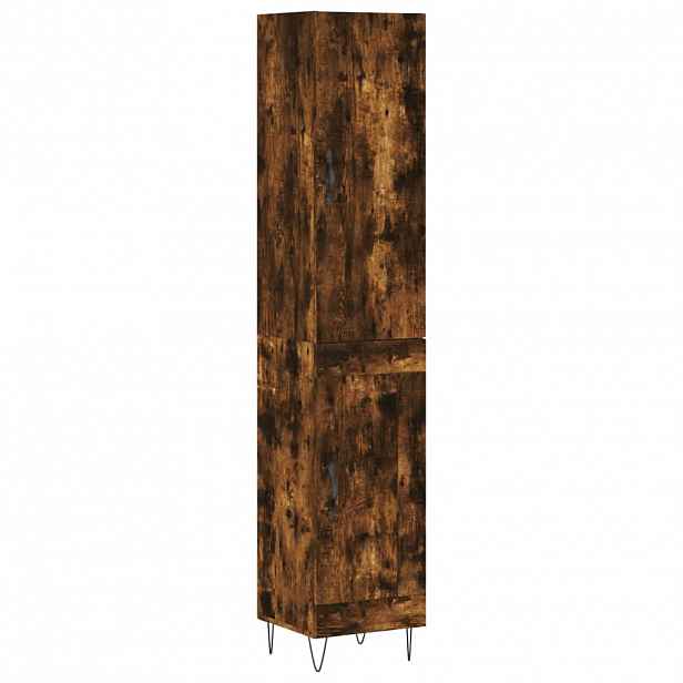 vidaXL Skříň highboard kouřový dub 34,5 x 34 x 180 cm kompozitní dřevo