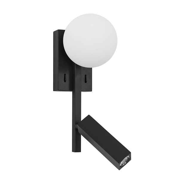 Bílé/černé kovové LED nástěnné svítidlo s ohybatelnou konstrukcí Joline – Nova Luce