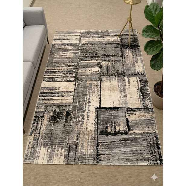 Koberec – šedo-béžový, rozměr 160 x 230 cm