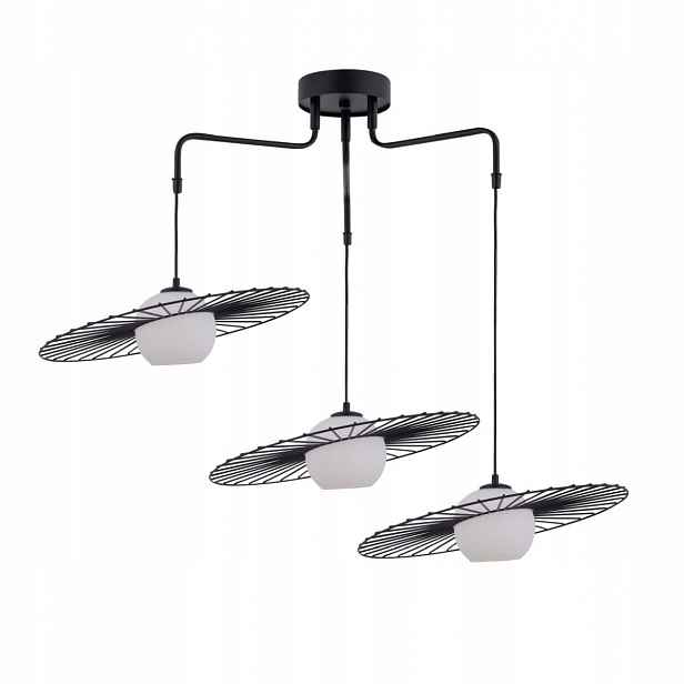 Závěsná Led lampa Sol Moderní 3 zdroje E27 94 cm Sklo Sigma Lighting