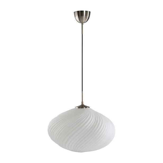 Bílé/ve stříbrné barvě stmívatelné závěsné svítidlo z opálového skla ø 50 cm Meringue – Jotex