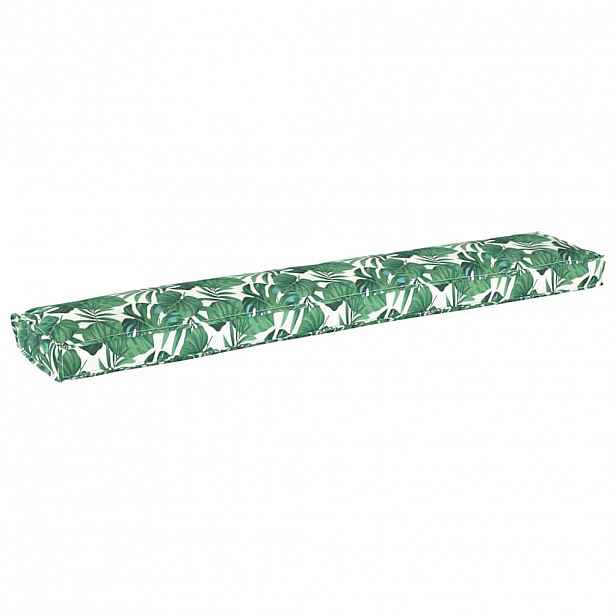 vidaXL Polštář na palety Vzor listů 200 x 40 x 8 cm Oxfordská tkanina