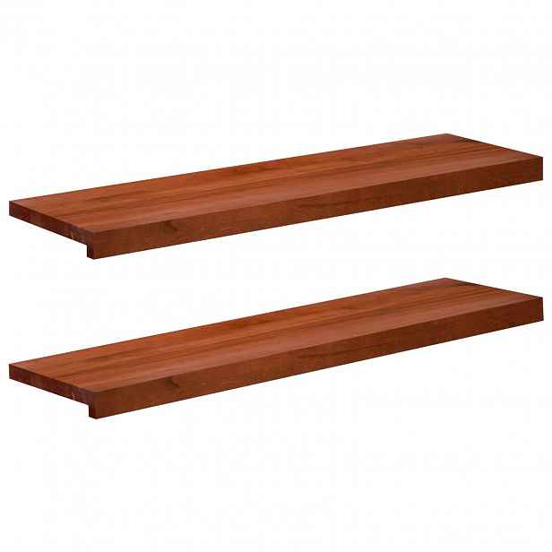 vidaXL Schodišťové nášlapy 2 ks 90 x 30 x 2 cm Hnědá