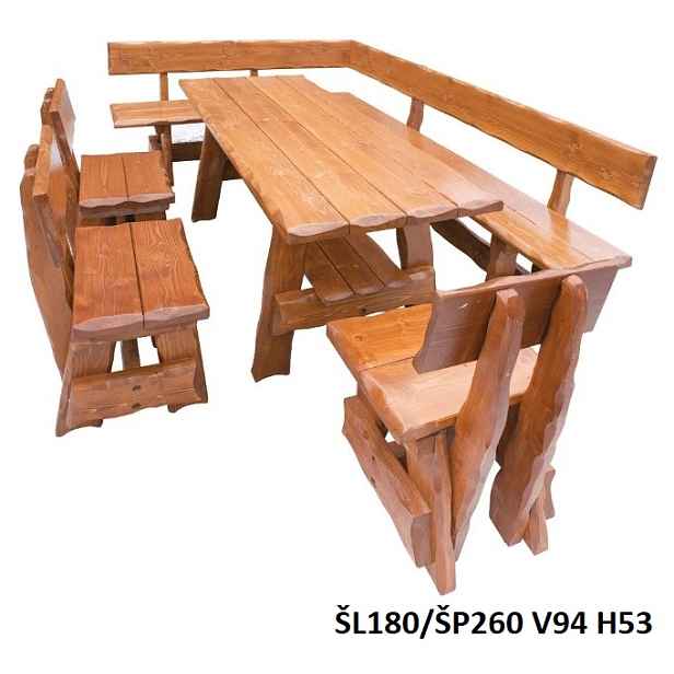 Zahradní set STRAKOŠ MO 264 (180x80 cm)