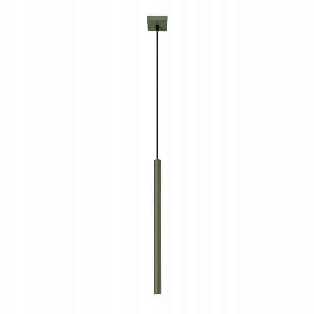 Sollux Závěsná bodová lampa moderní zelená tuba do jídelny nad ostrov