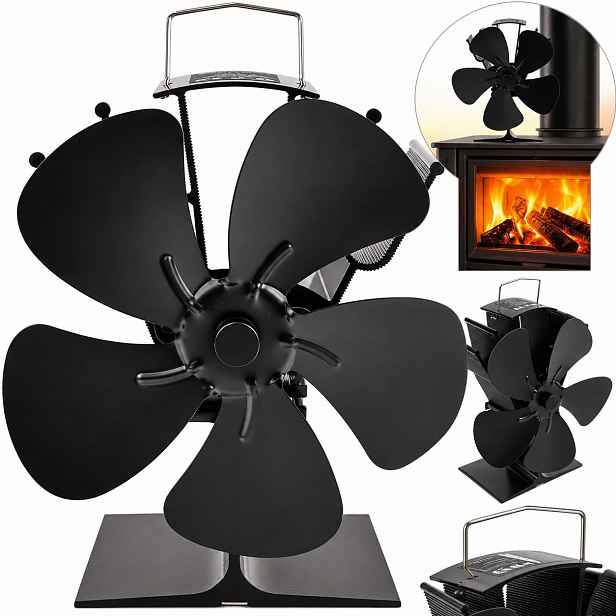 Tepelně napájený krbový ventilátor Termoelektrický větráček bez proudu