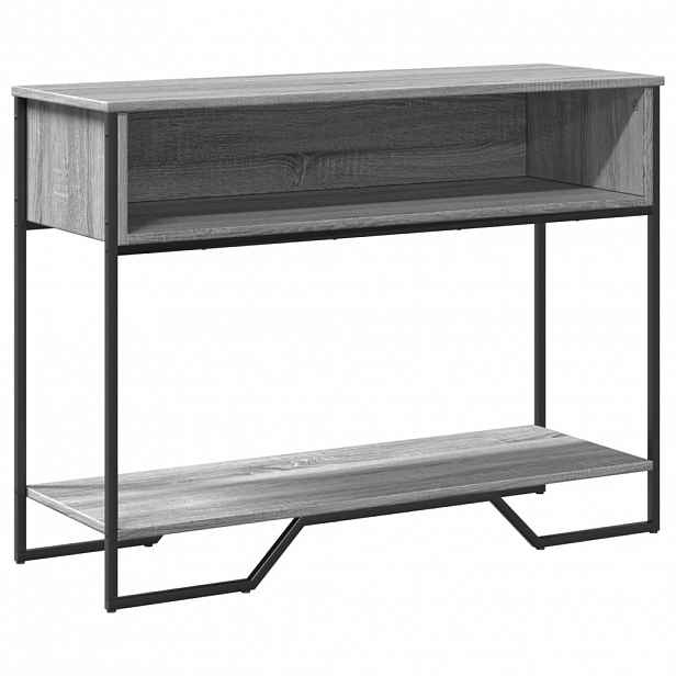 vidaXL Konzolový stolek šedý sonoma 100x35x74,5 cm kompozitní dřevo