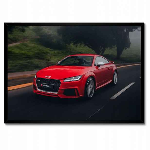 Plakáty v rámu 70x50 Červené Audi Auto