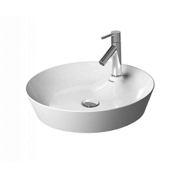 Duravit Cape Cod - Umyvadlová mísa, průměr 48 cm, 1 otvor pro baterii, DuraCeram, matná bílá 2328483200