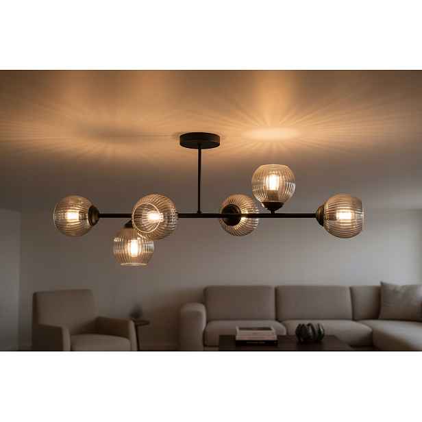 Euro-Lamp Stropní Svítidlo Bono 6 černá Stínidlo chrom tyč 6X60W Výrobce
