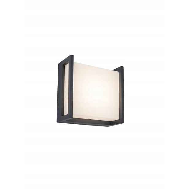 Fasádní Led svítidlo Qubo nástěnné venkovní antracit IP54 8W Lutec