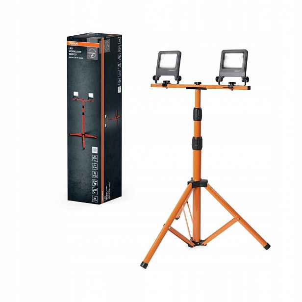 Led reflektorový stativový stativ dvojitý 40W 4000K 3400lm IP65 pracovní světlo