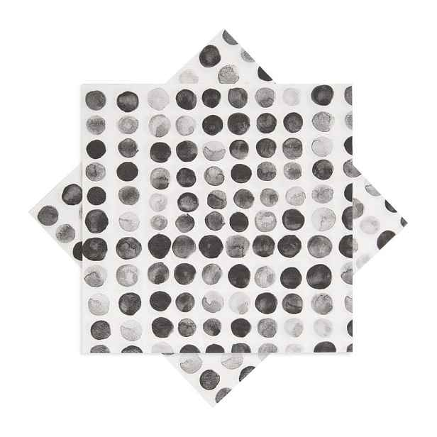 Servírovací ubrousky puntíky 33x33 cm
