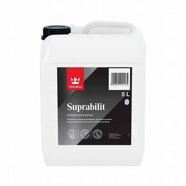 Tikkurila Suprabilit 5 L – Koncentrát, Přípravek Pro Základní Nátěr A Zpevnění