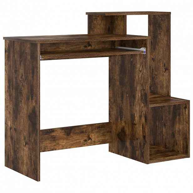 vidaXL Stůl Kouřový dub 106 x 41 x 88.5 cm Kompozitní dřevo