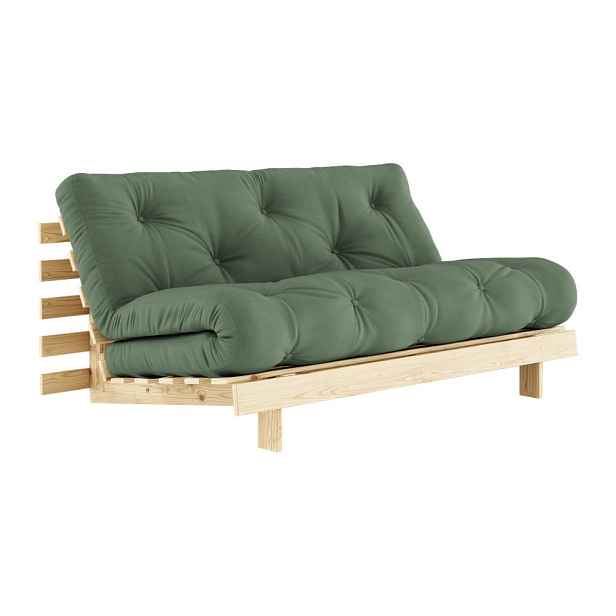 Zelená rozkládací pohovka 160 cm Roots - Karup Design