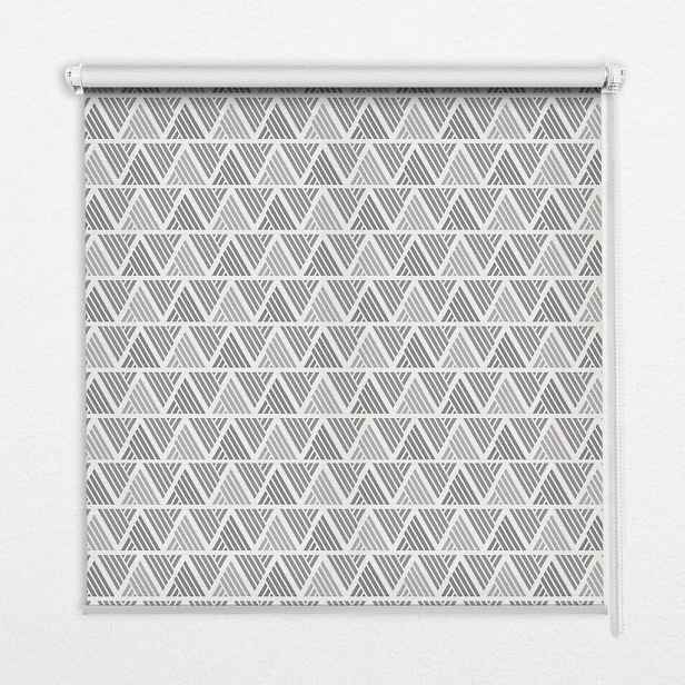 TULUP VNITŘNÍ roleta - okenní roleta - roleta - 60x140 cm - Pruhované trojúhelníky