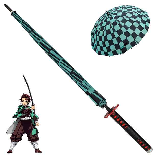 Anime deštník Tanjiro Kamado "flame Umbrella" Demon Slayer