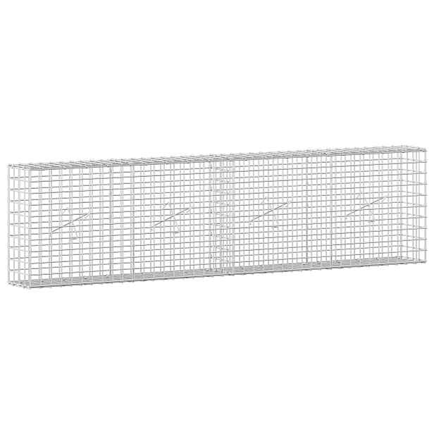 vidaXL Gabion s drátem 5 mm a síťkou 5x5 cm 200x20x50 cm