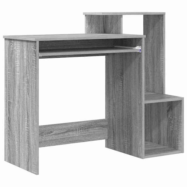 vidaXL Stůl Šedá Sonoma 106 x 41 x 88.5 cm Kompozitní dřevo