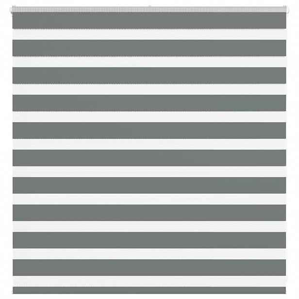 vidaXL Zebra roleta tmavě šedá 150x100cm šířka látky 145,9cm polyester