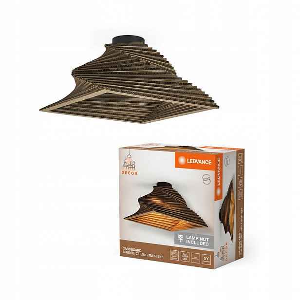 Stropní Svítidlo Dekorativní E27 Karton Hnědá Decor Ledvance