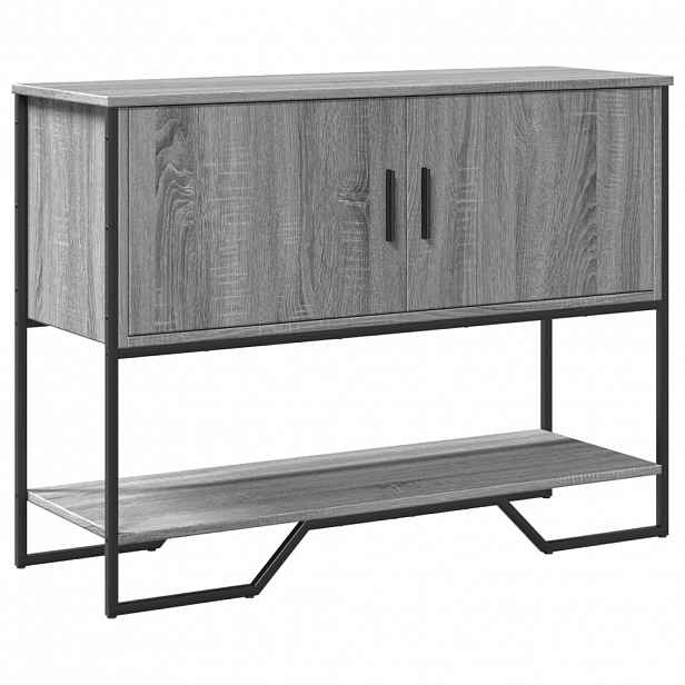 vidaXL Konzolový stolek šedý sonoma 100x35x74,5 cm kompozitní dřevo