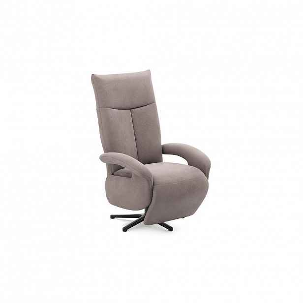 Sit & More KŘESLO, textil, šedohnědá