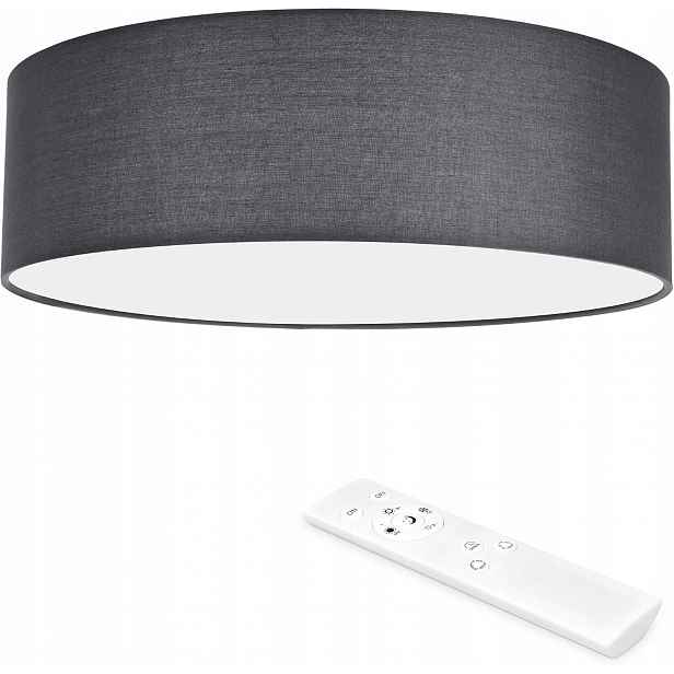 stropní svítidlo Led 22 W kulatá Ø 40 cm s dálkovým ovládáním Barva tmavě šedá
