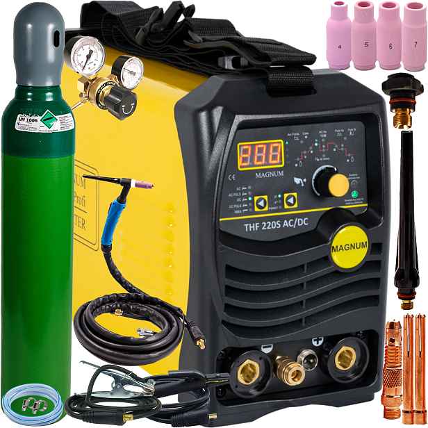 Svařovací stroj Magnum Thf 220S Ac/dc Tig Hf Puls Mma 200A 230V SET3