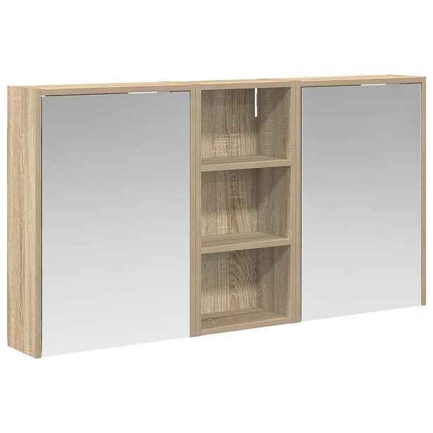 vidaXL Sada koupelnových skříněk 3 ks 116 x 16 x 62,5 cm
