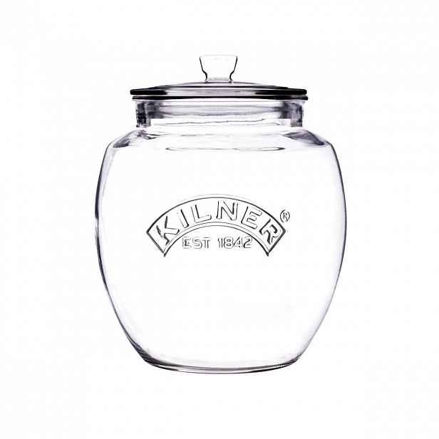 Skleněná zaoblená dóza s víkem Kilner, 2 l