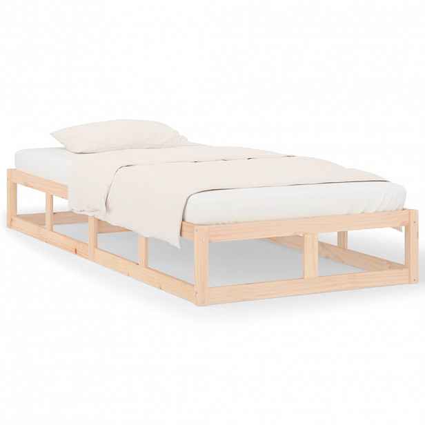 vidaXL Rám postele 75 x 190 cm Small Single masivní dřevo
