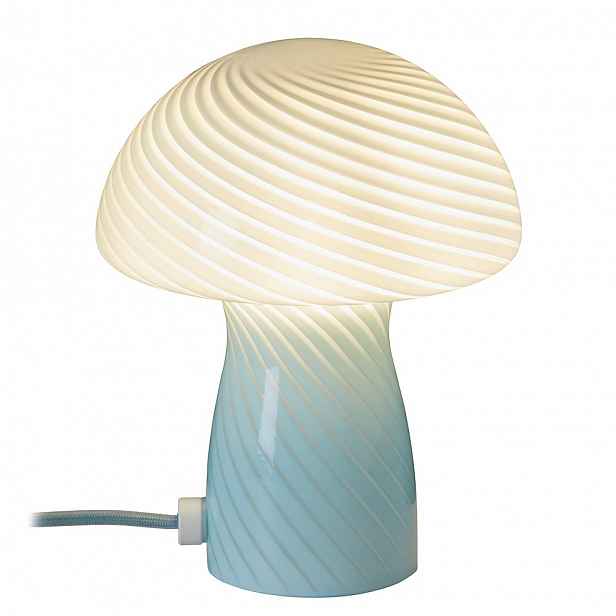 Butlers FUNGI TOWN Mini stolní lampa - sv. modrá