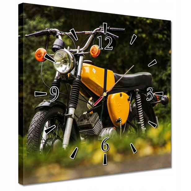 Hodiny 30x30 motocykl Simson Klasika