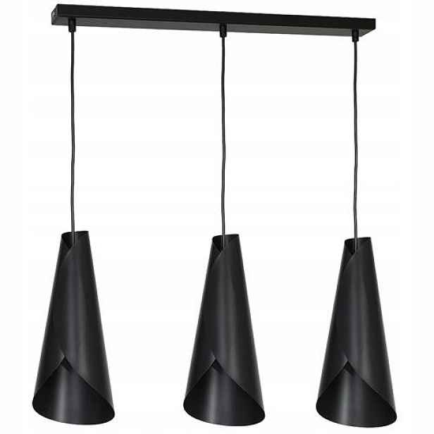 Lustr stropní svítidlo Roll black 3 x E27