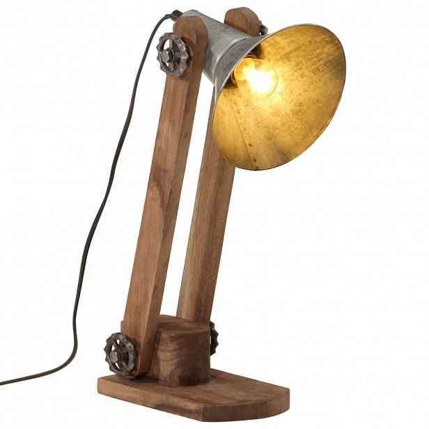 vidaXL Stolní lampa 25 W vintage stříbrná 23 x 13 x 52 cm E27