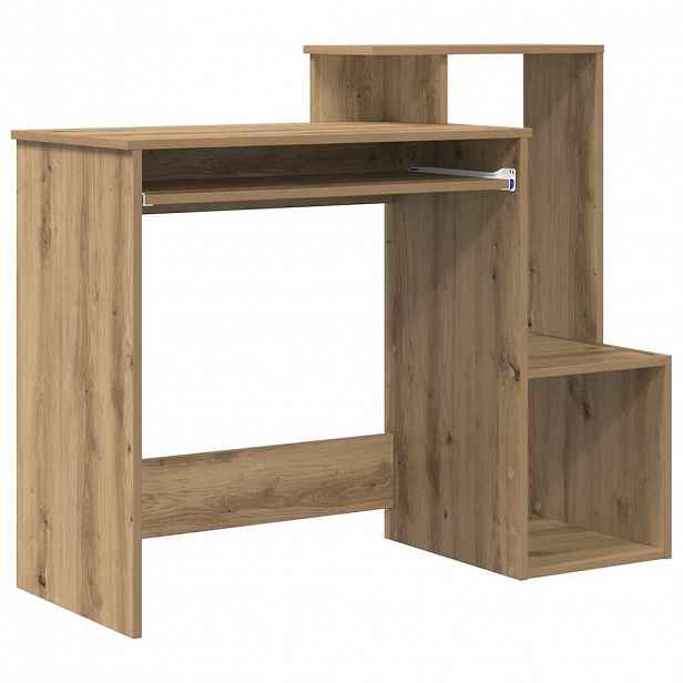 vidaXL Stůl Artisanový dub 106 x 41 x 88.5 cm Kompozitní dřevo