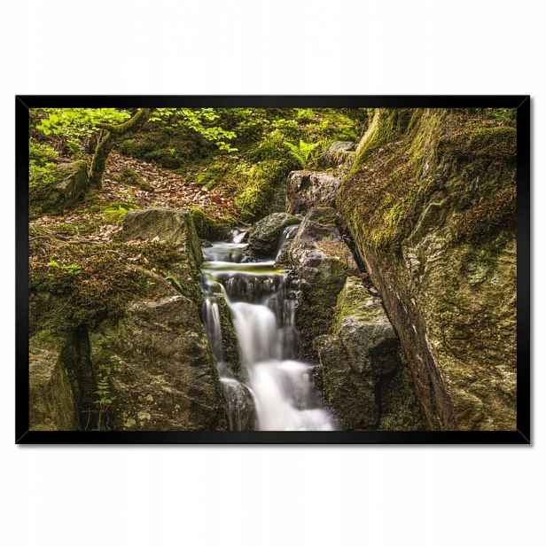 Plakáty v rámu 60x40 Vodopád Lesní kaskáda