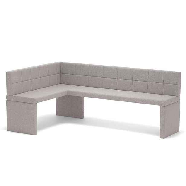 Idohome ROHOVÁ LAVICE MELVIN levá tkanina, 142/196 cm, krémová