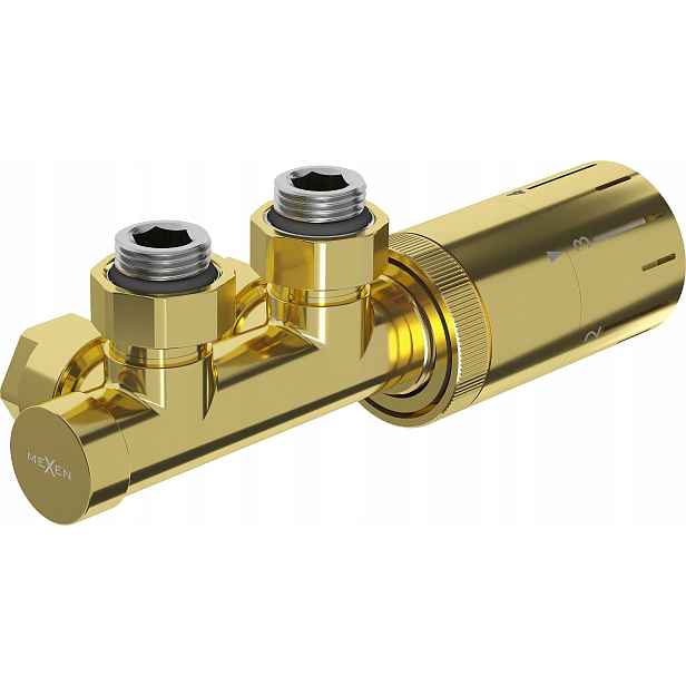 Mexen G05 Termostatická Rohová Sada Duplex DN50 Zlatá