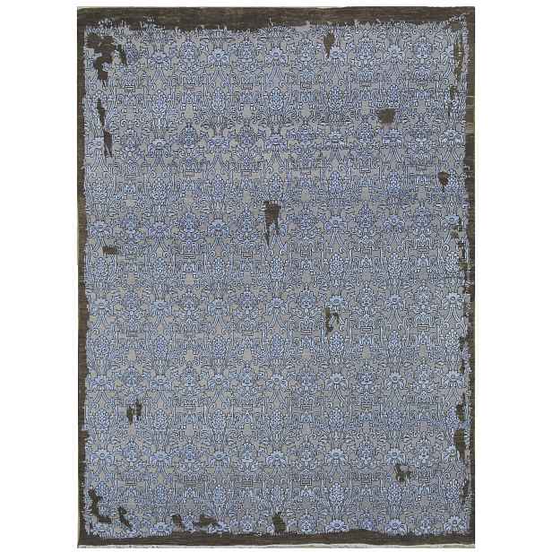 Ručně vázaný kusový koberec Diamond DC-M 5 Silver/natural, 180x275, šedá, chodba / předsíň, Diamond Carpets India