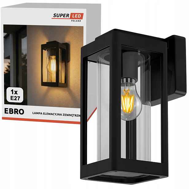 Venkovní nástěnné svítidlo Fasádní lampa Zahradní lucerna 1x E27 Led Premium