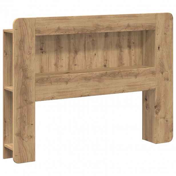 vidaXL Čelo postele se skříňkou Dub artisan 100 cm Dřevěný materiál