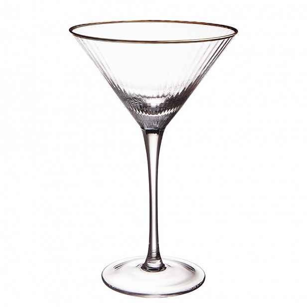 Butlers GOLDEN TWENTIES Sklenice na martini se zlatým okrajem 300 ml